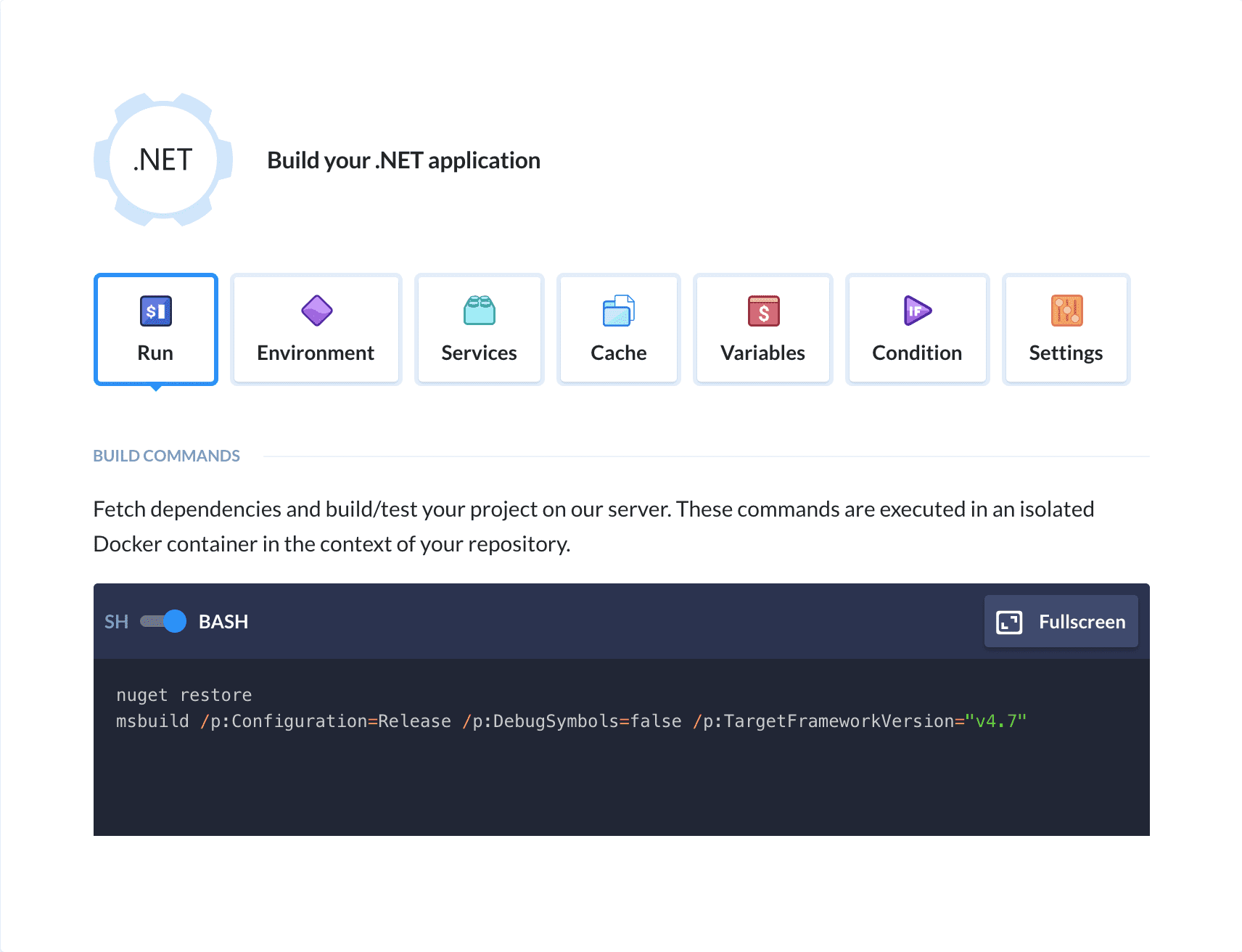 Preview .NET action