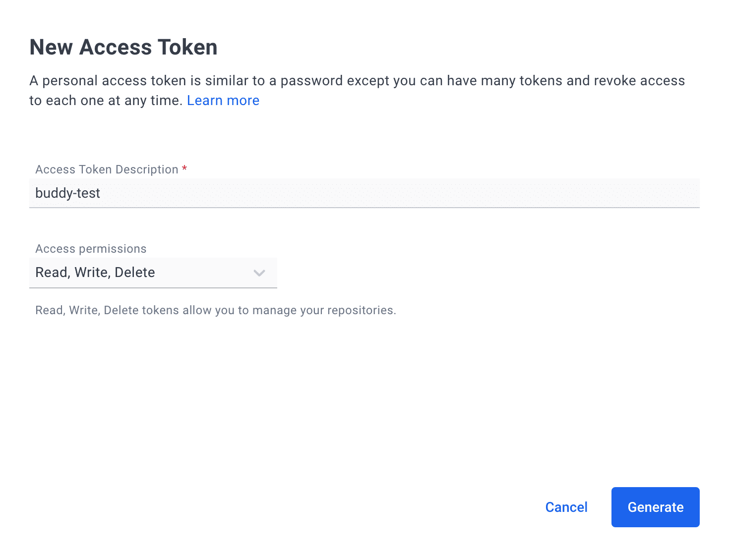 Generating access token