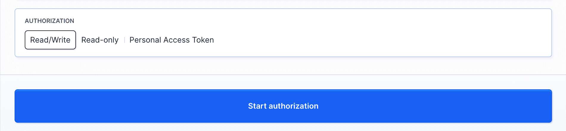 GitHub OAuth authorization configuration