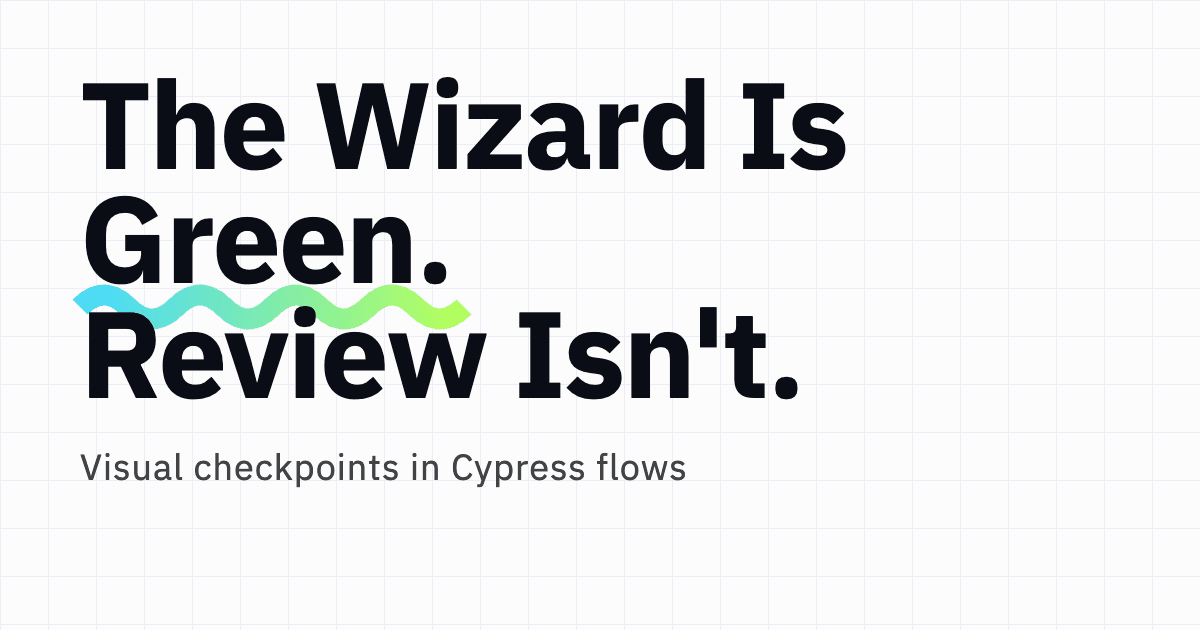 Visual Checkpoints in Cypress Flows