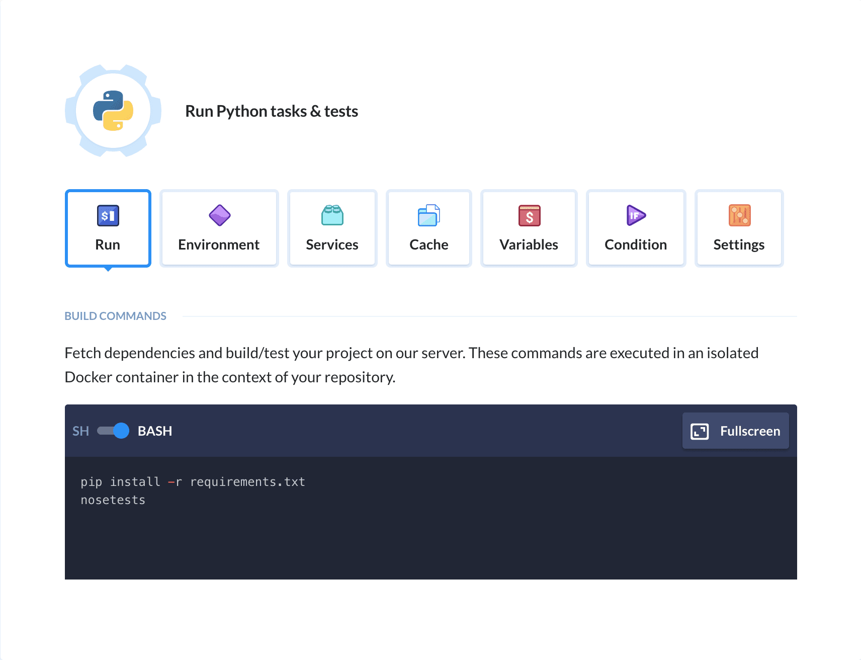 Preview Python action