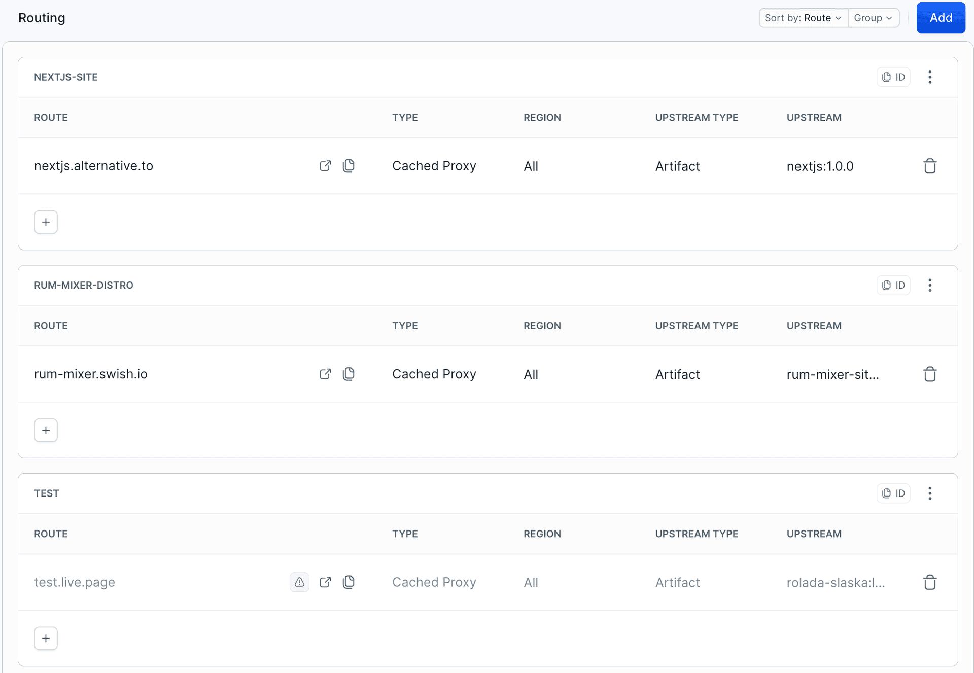 Routing overview in Buddy UI