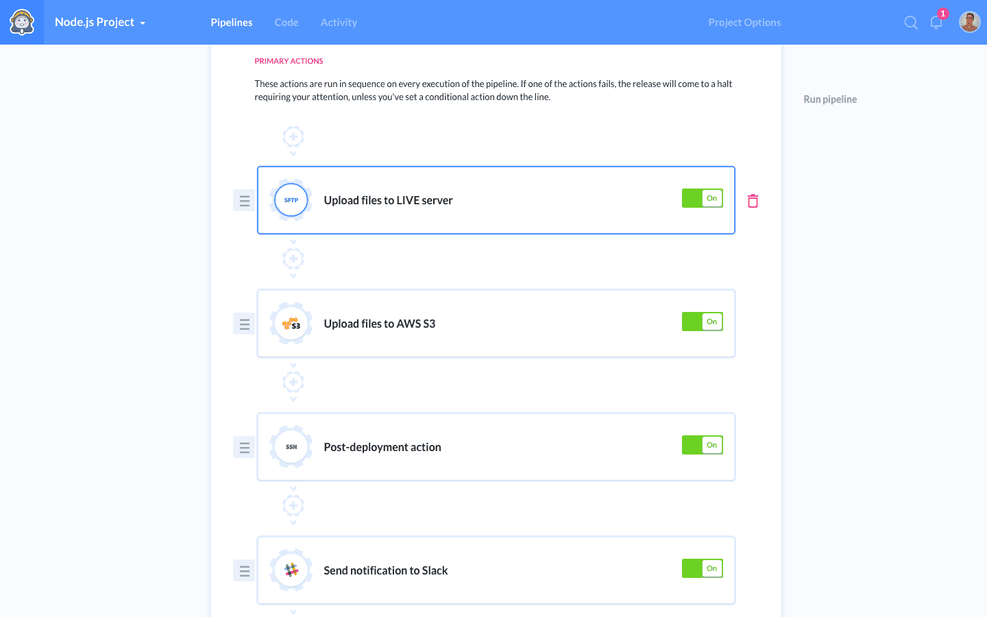 Customized pipeline