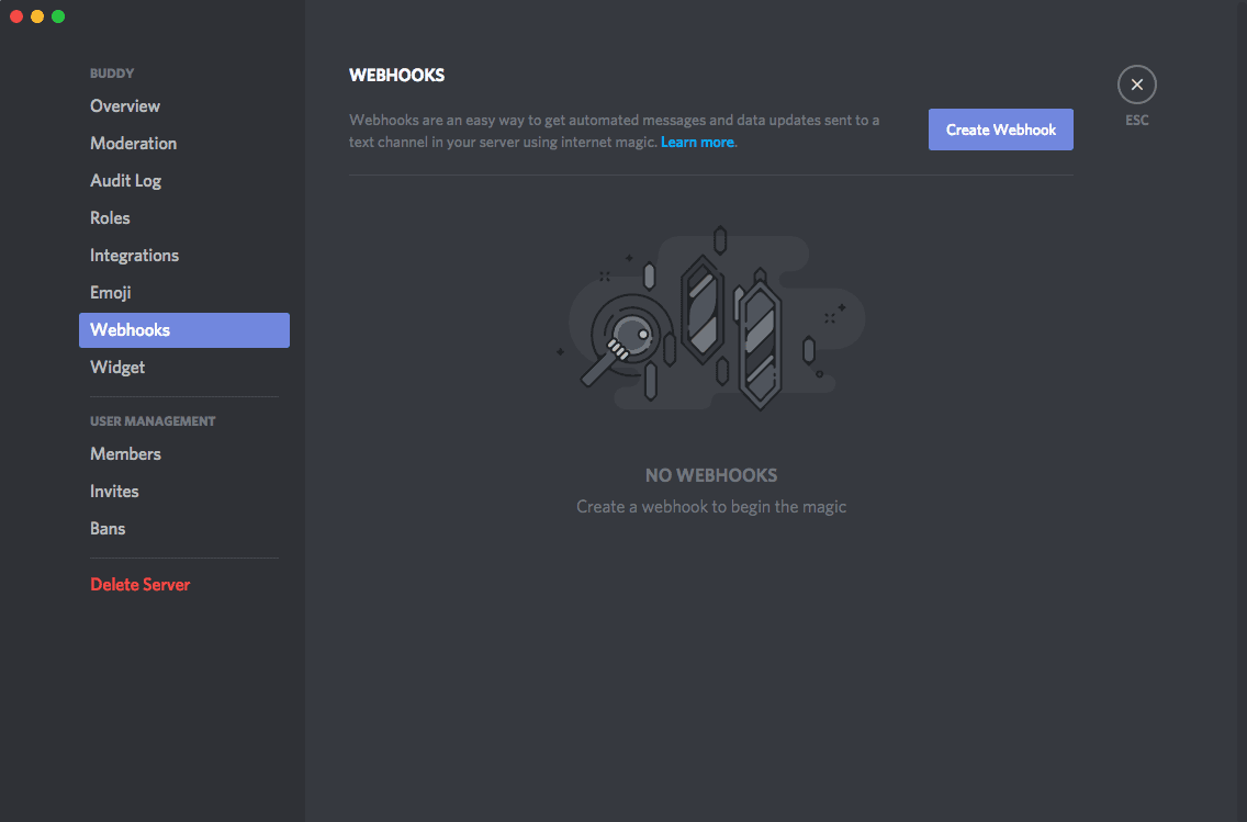 Discord webhooks