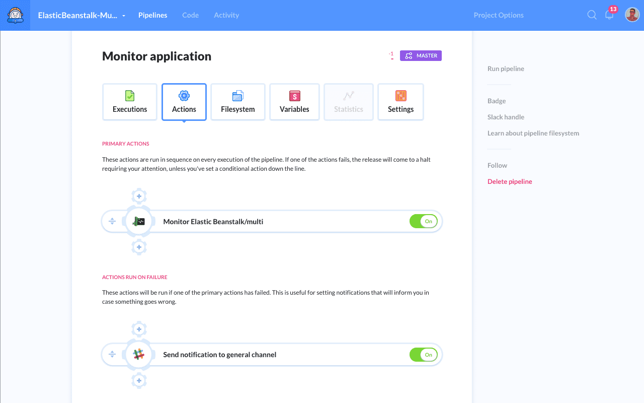 Monitoring pipeline example