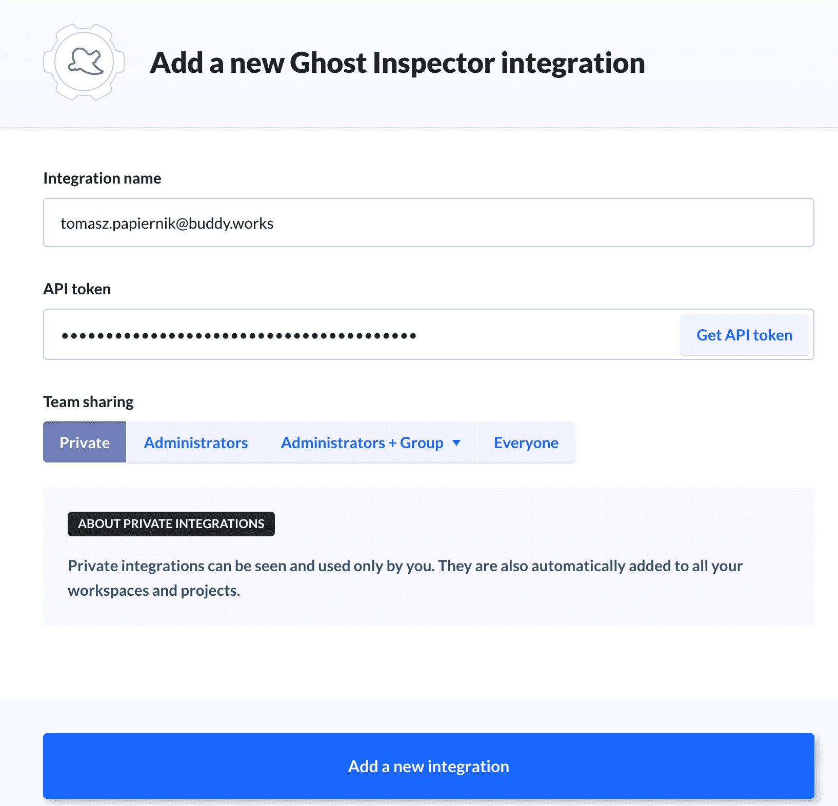 Adding Ghost Inspector integration