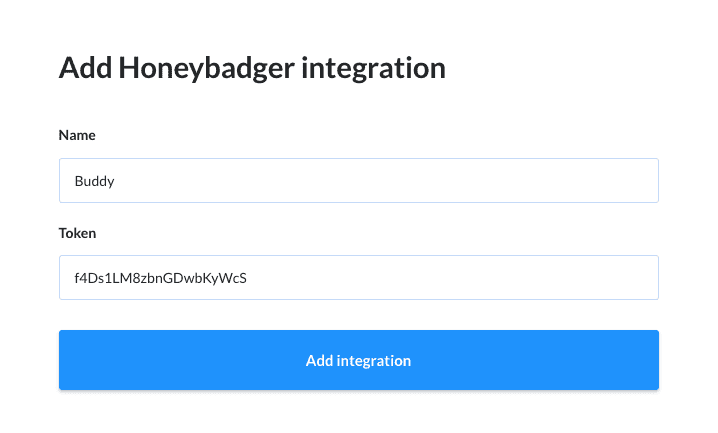 Adding Honeybadger integration