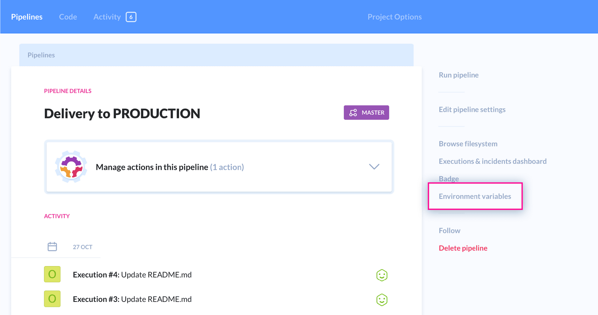 Pipeline Environment Variables