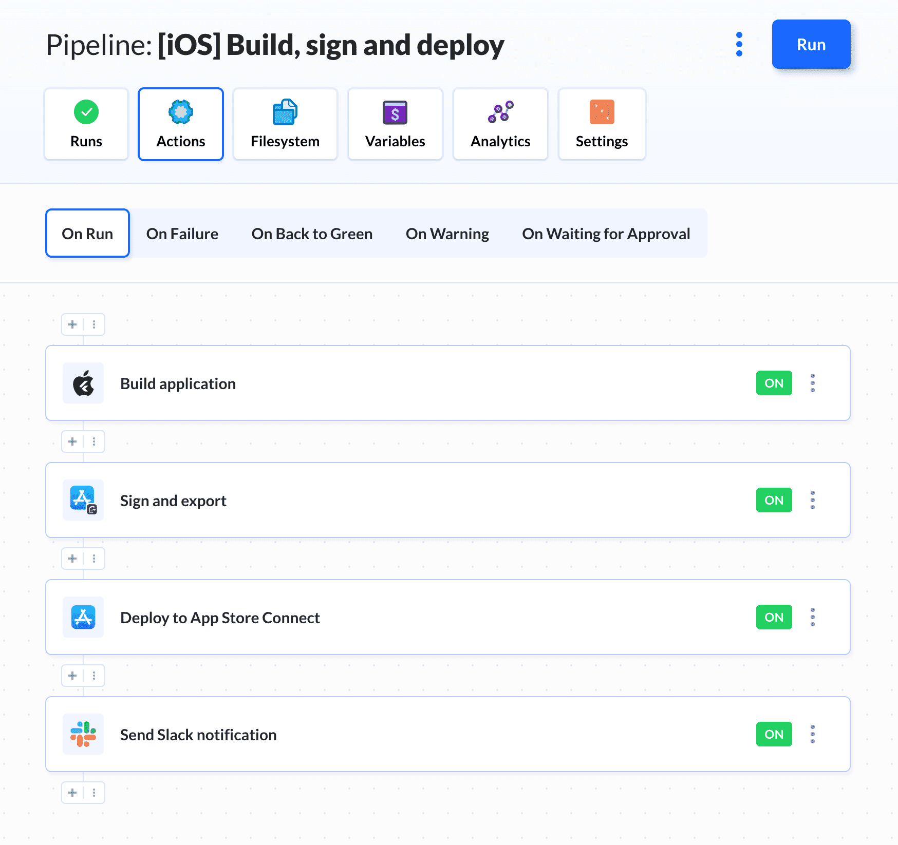 Example iOS pipeline