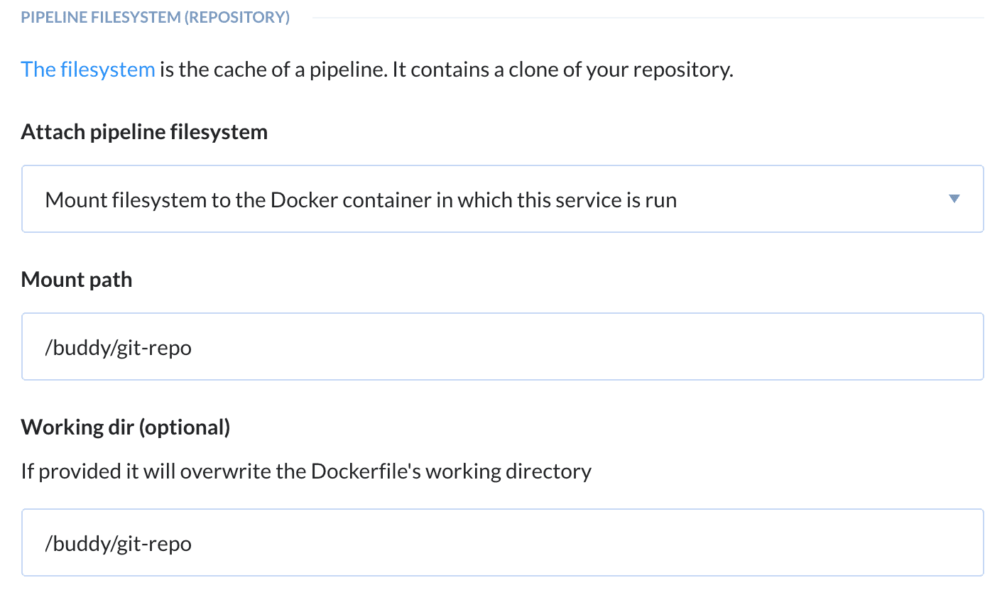 Pipeline filesystem