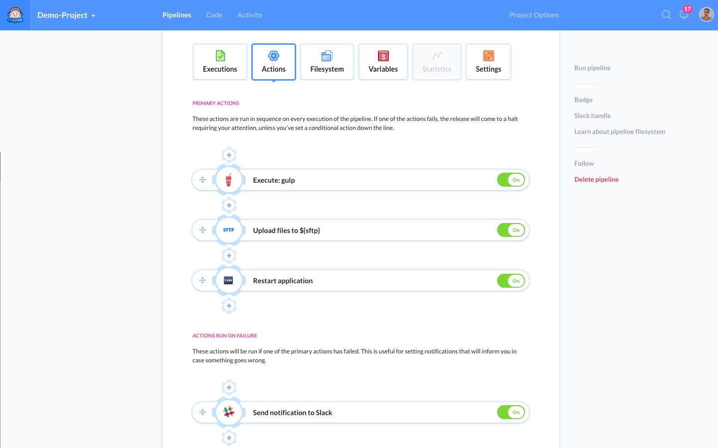 Pipeline example