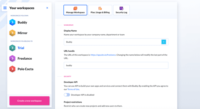Introducing: Color coding for workspaces