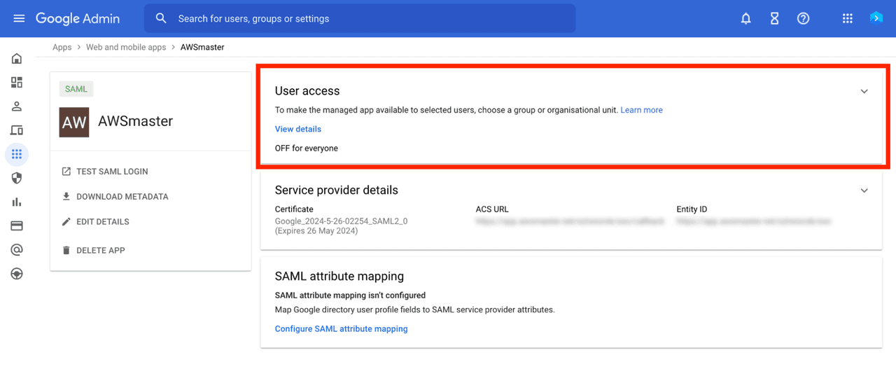Google SAML | Docs