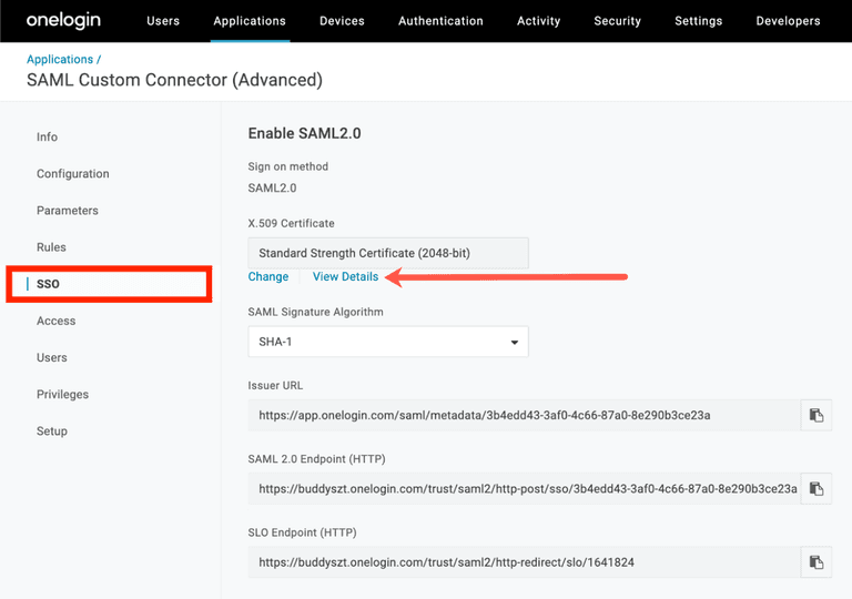 OneLogin SAML 2.0 SSO Integration - Identity Provider Setup | Docs
