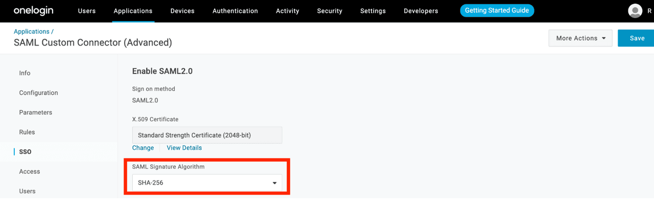 OneLogin SAML 2.0 SSO Integration - Identity Provider Setup | Docs