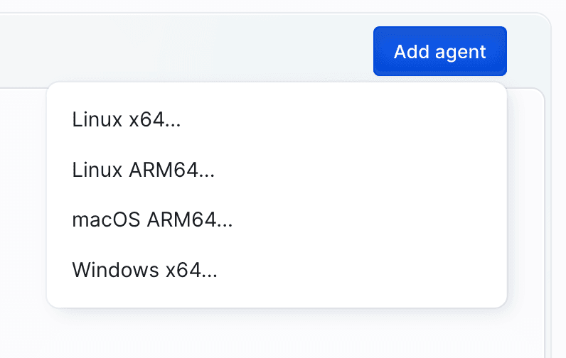 Agent platform selection