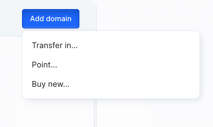 Buying new domain