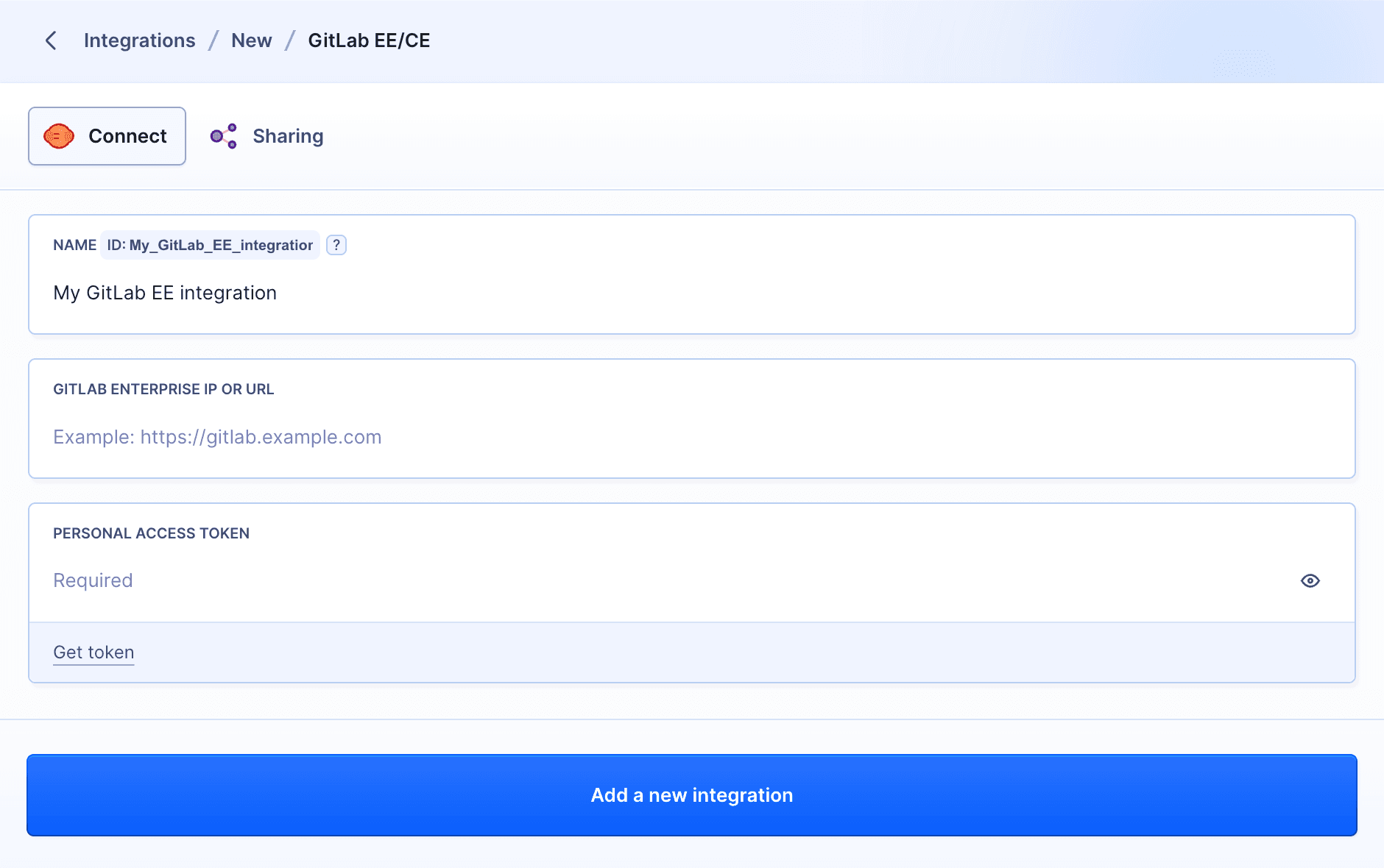 GitLab EE/CE integration configuration