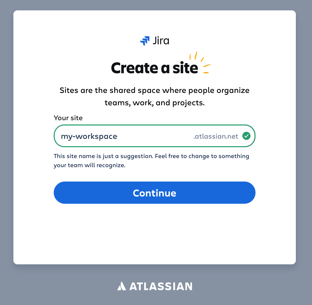 Creating a Jira site