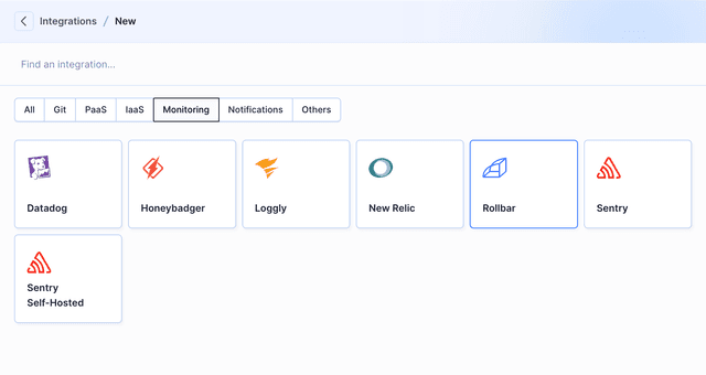 Rollbar integration | Docs