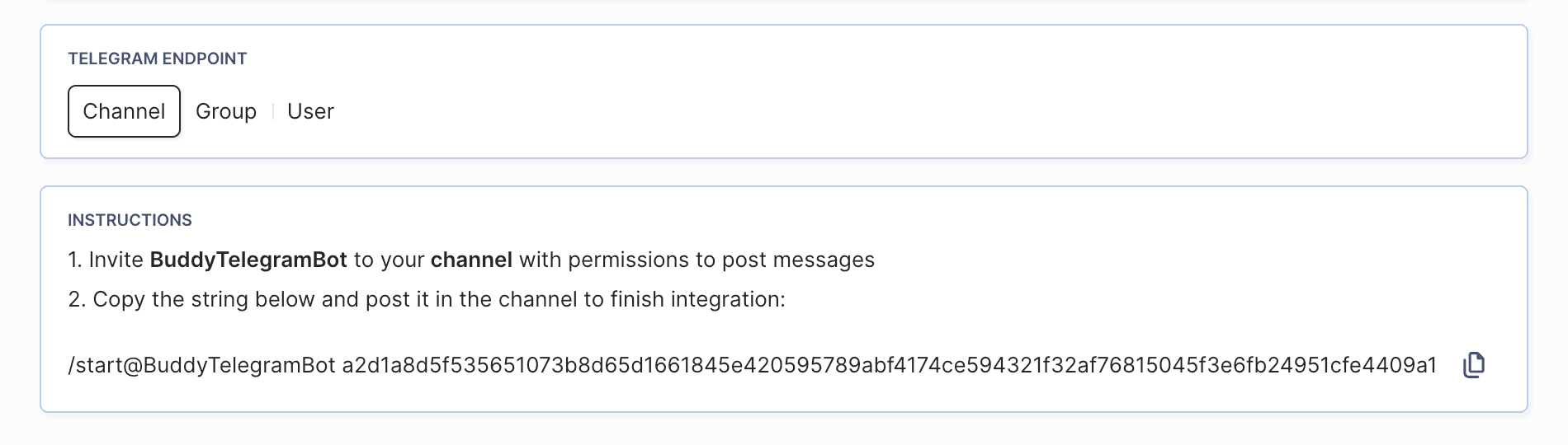 Adding bot to a public channel
