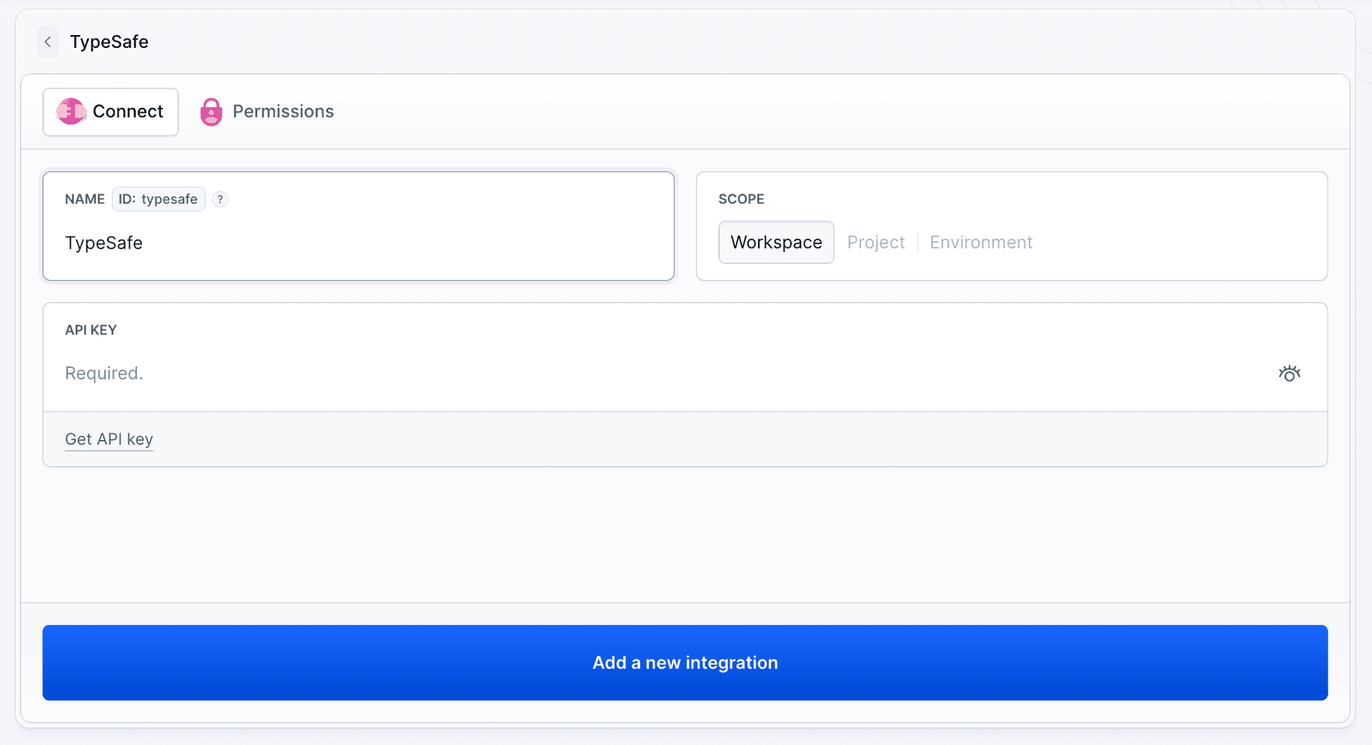 TypeSafe integration configuration
