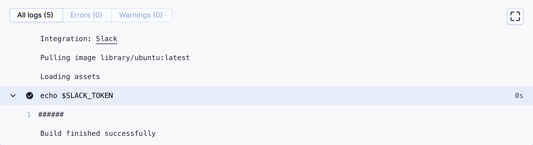 Custom action logs