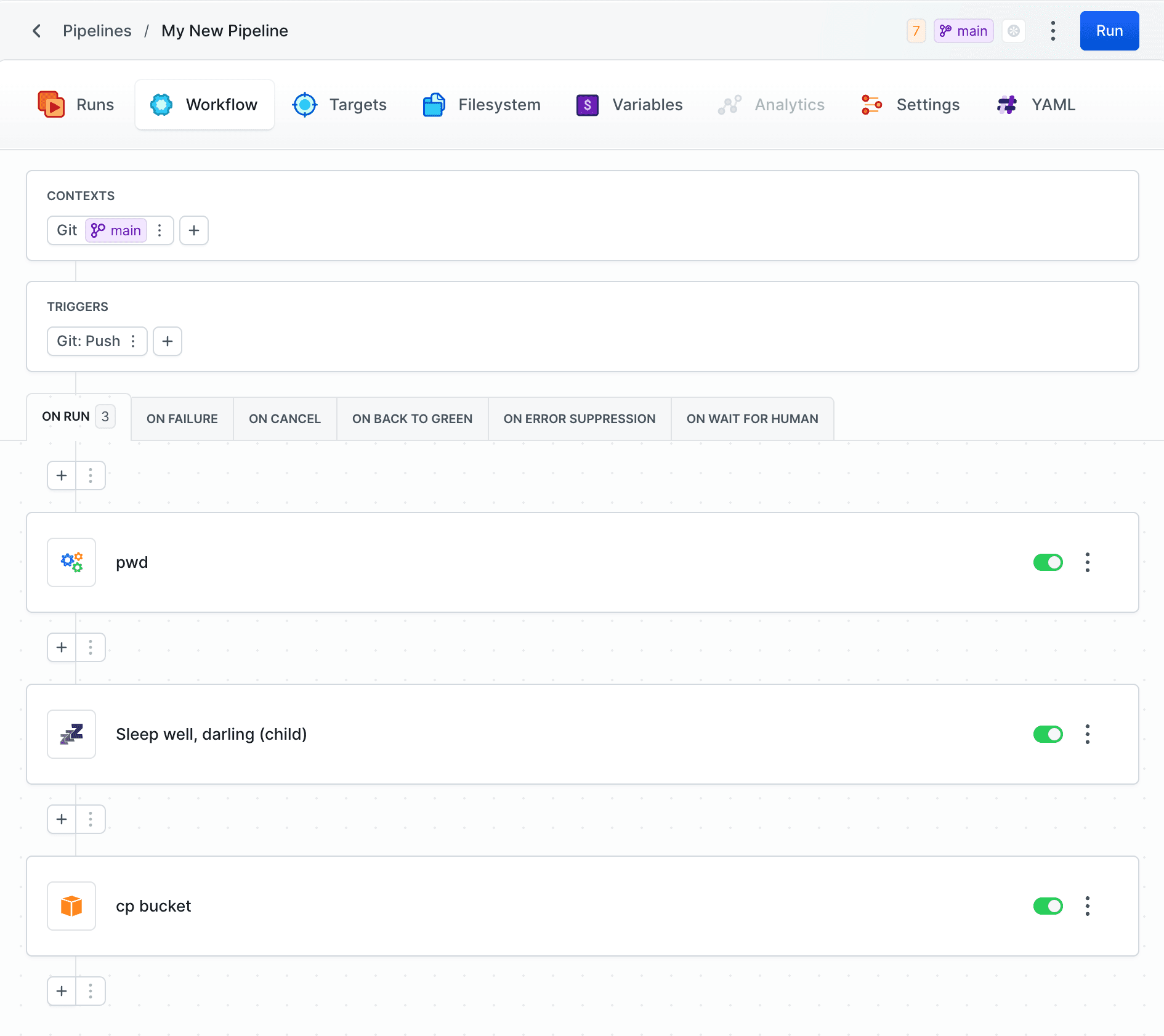 Remote YAML parameters in GUI