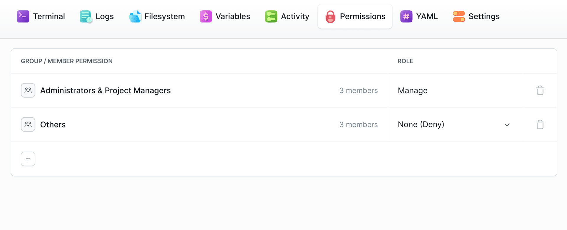 Sandbox permissions