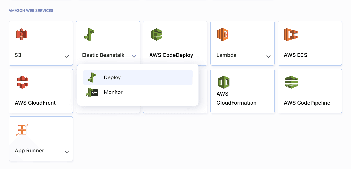 Adding AWS actions