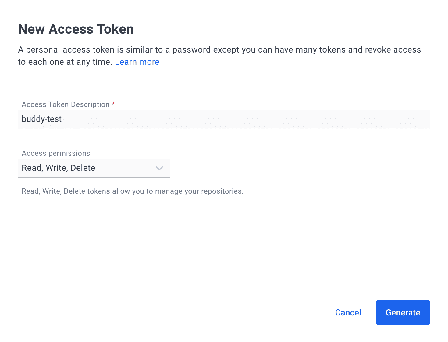 Generating access token