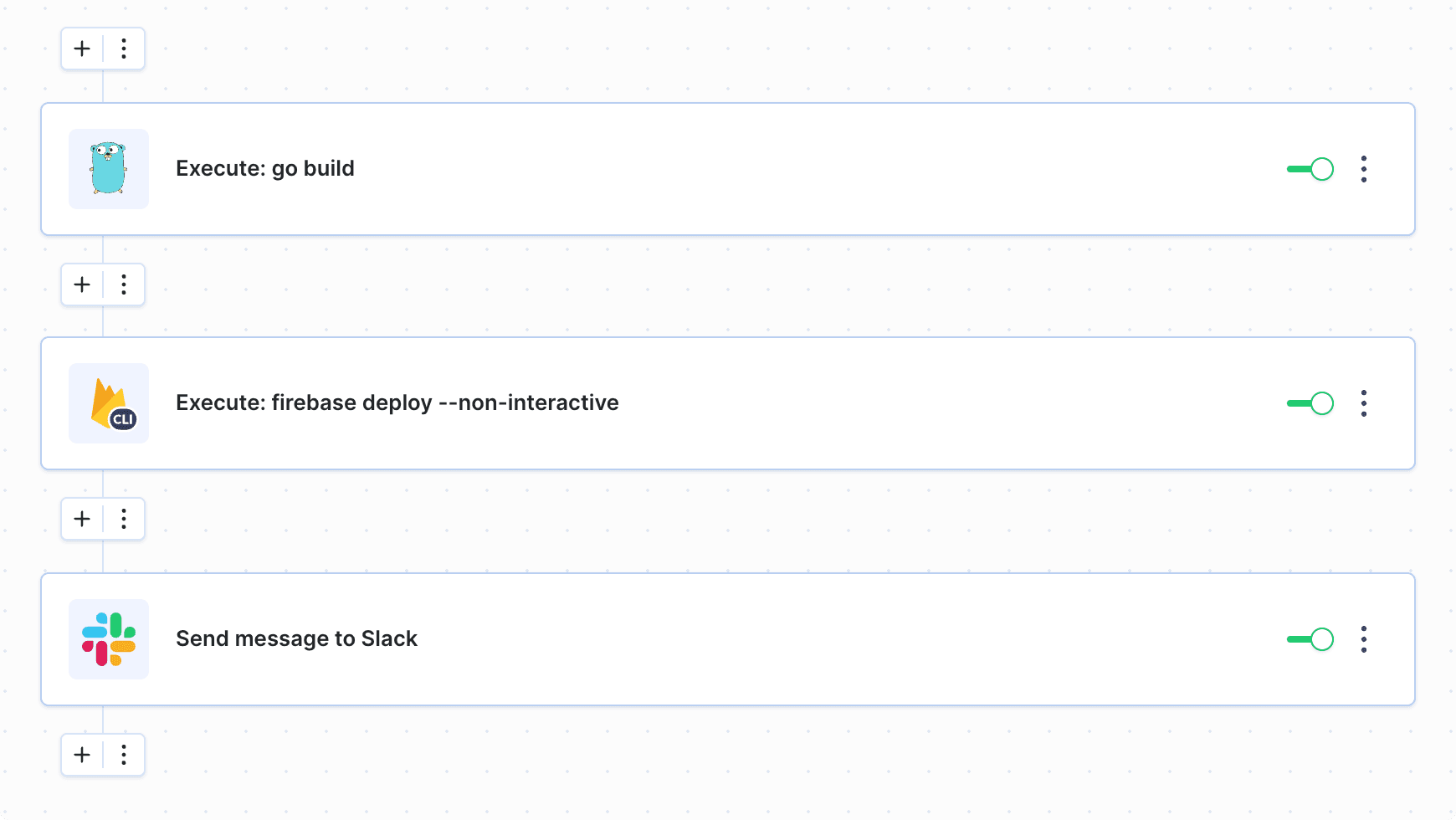 Pipeline example for Firebase integration