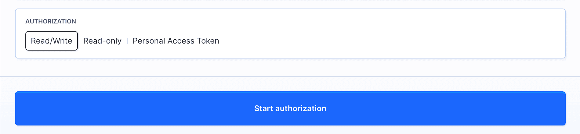 GitHub OAuth authorization configuration