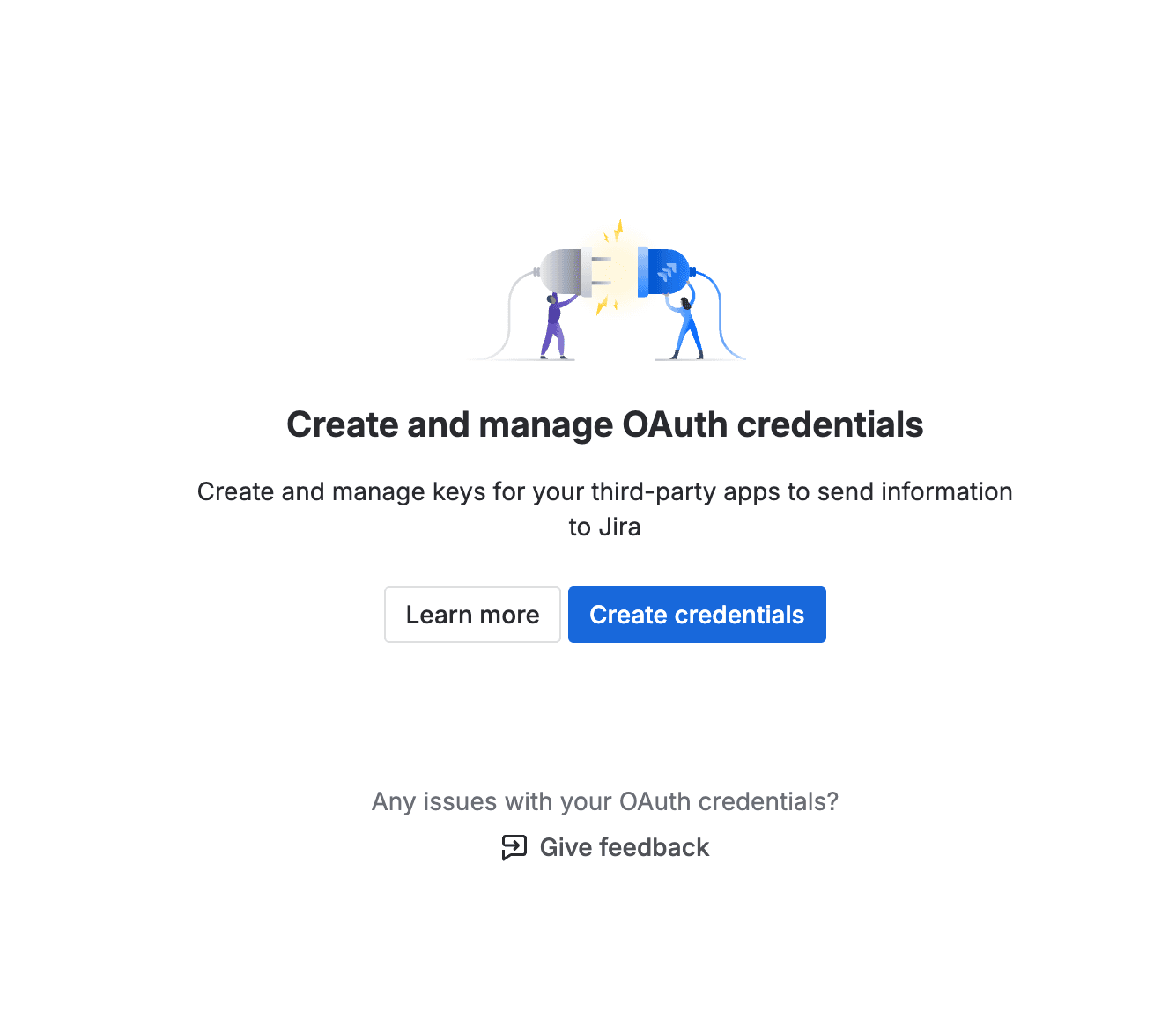 OAuth credentials page in Jira