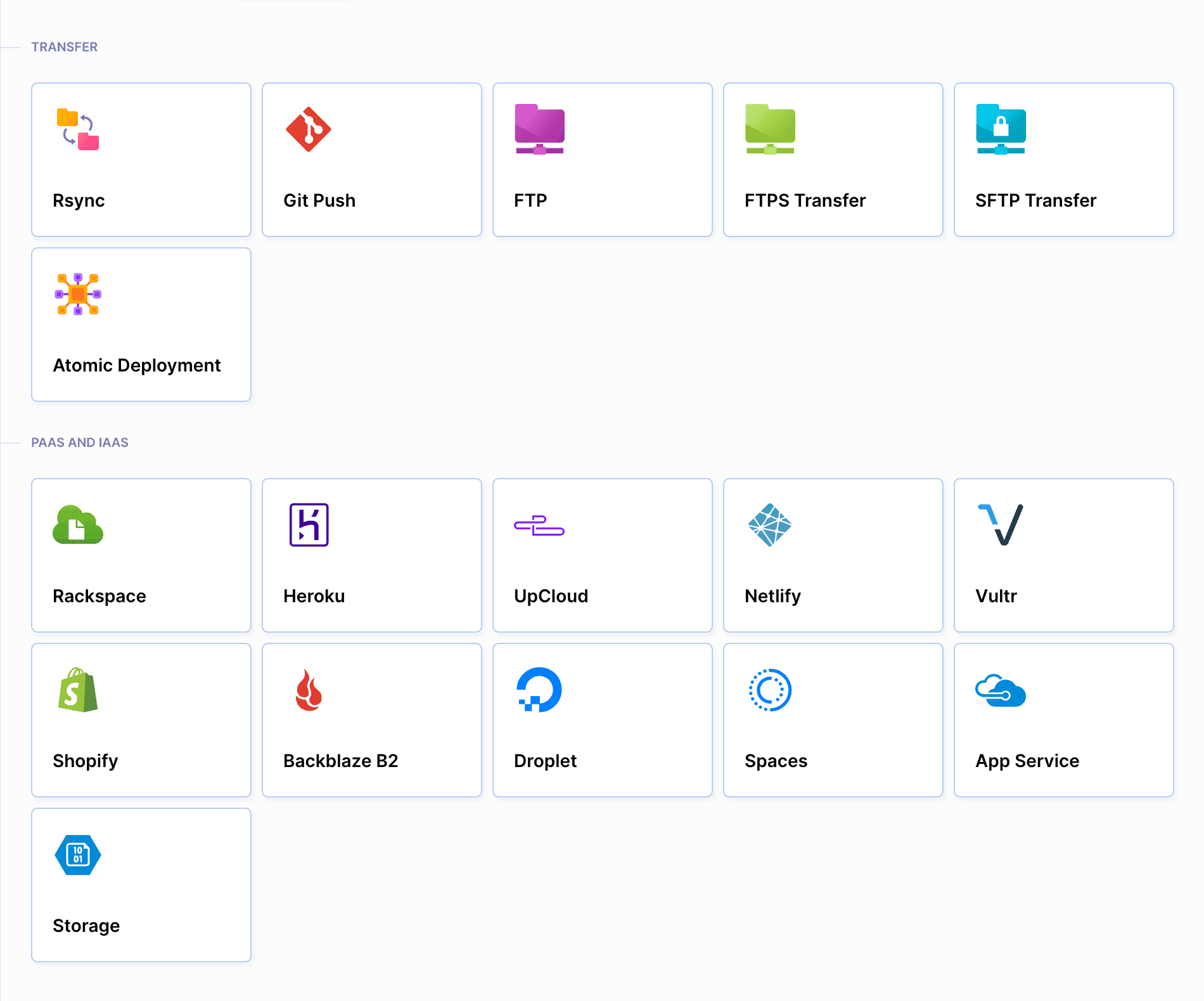 Buddy deployment actions