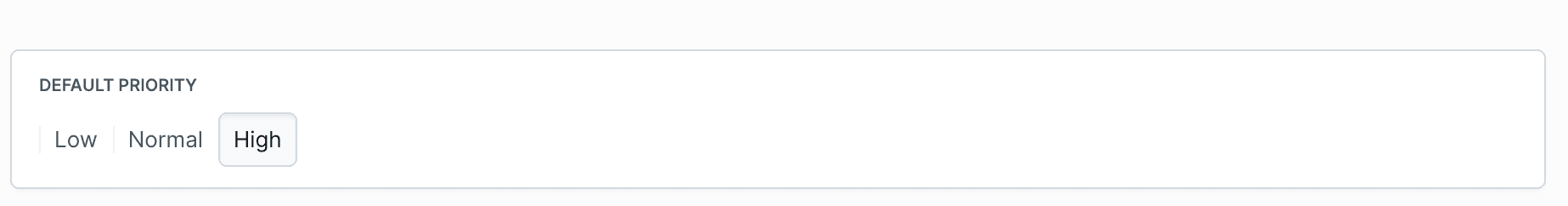 Setting priority in pipeline