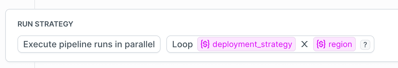 Example Run Strategy cofiguration