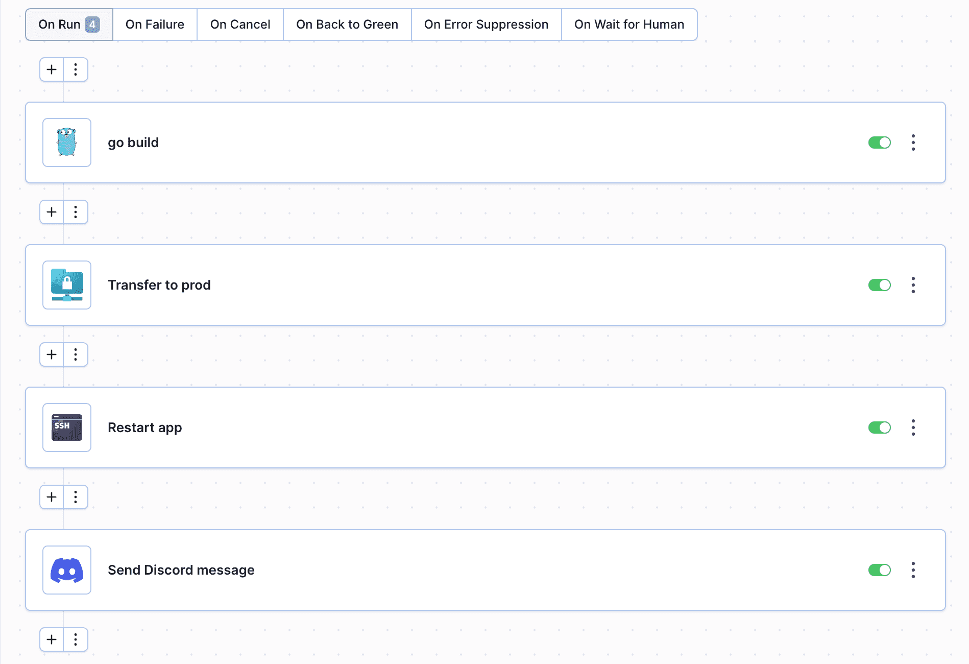 Go pipeline example