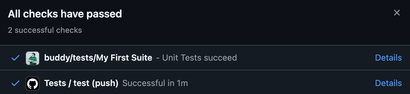 GitHub Commit Check Status