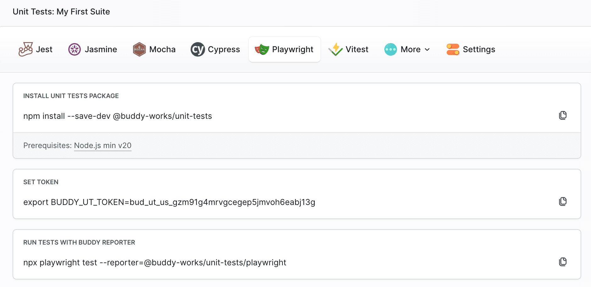 Configure Unit Tests for Playwright