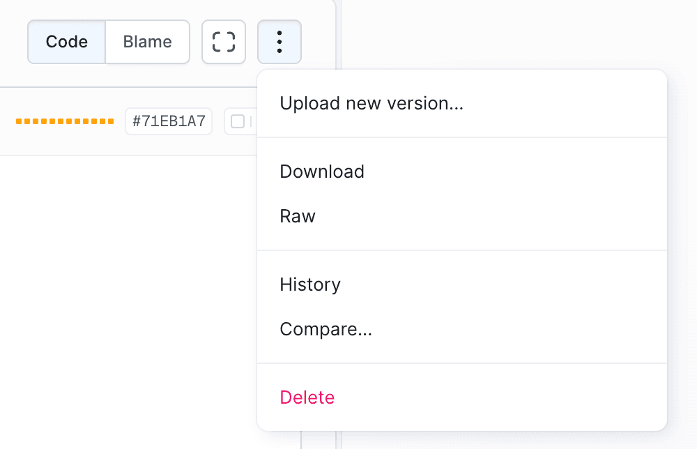 Code editor file - options