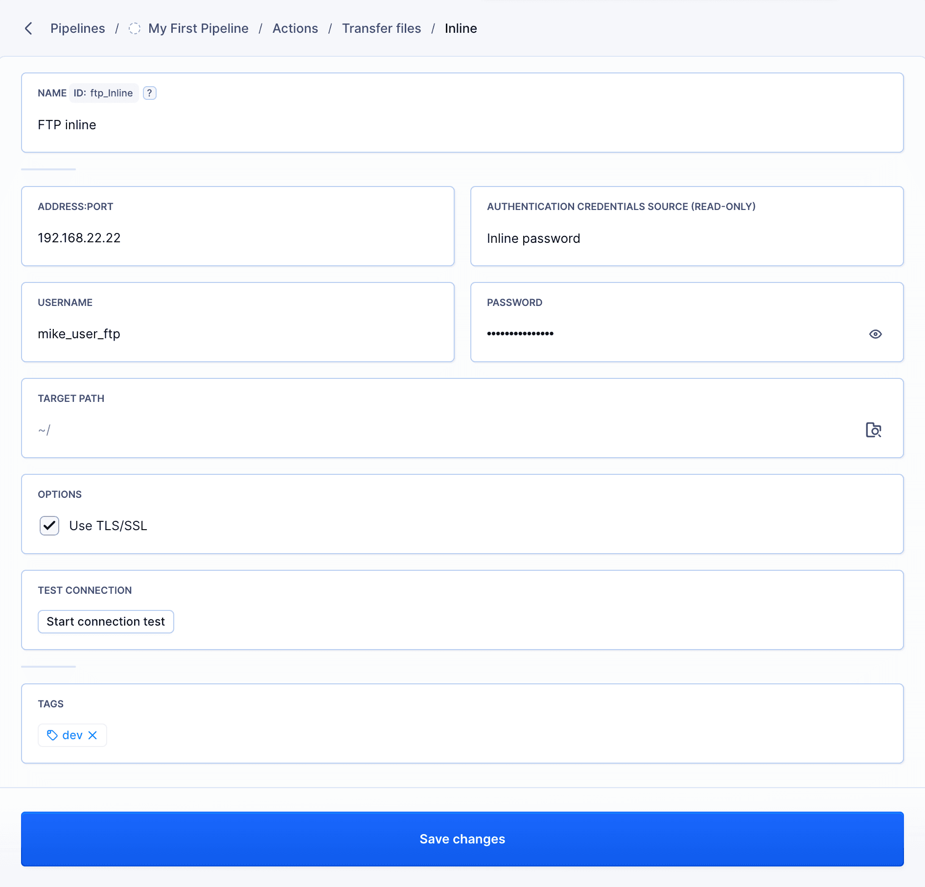 Global Target Config