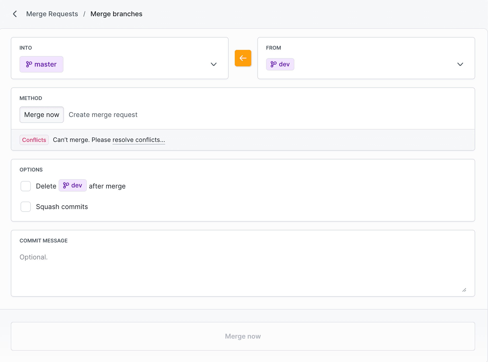 Merge conflicts