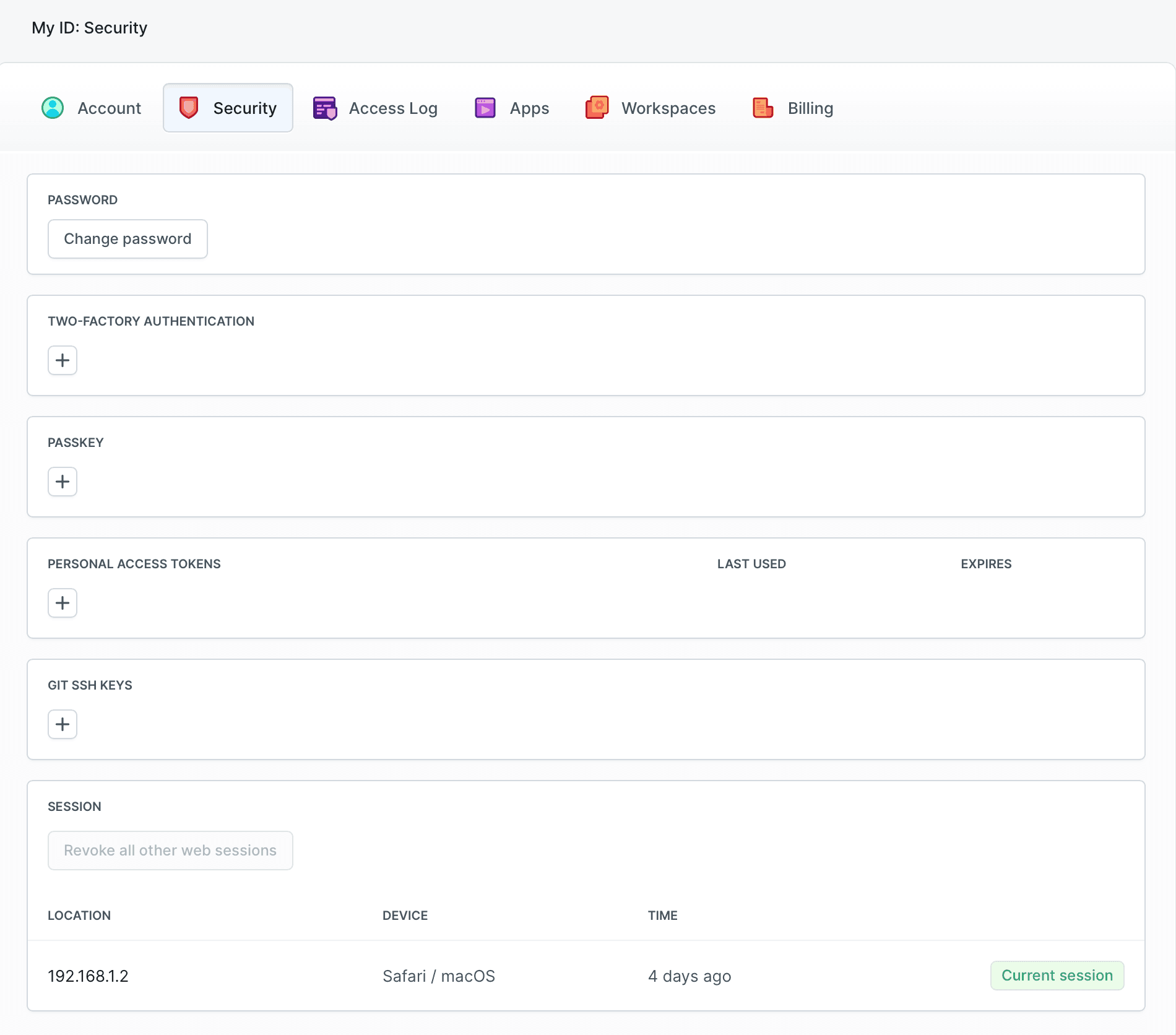 Managing SSH keys