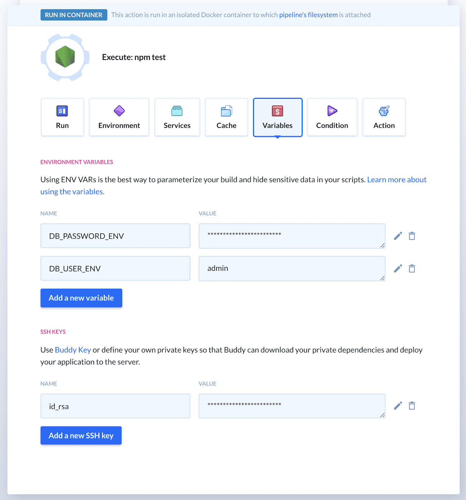 Variables overview