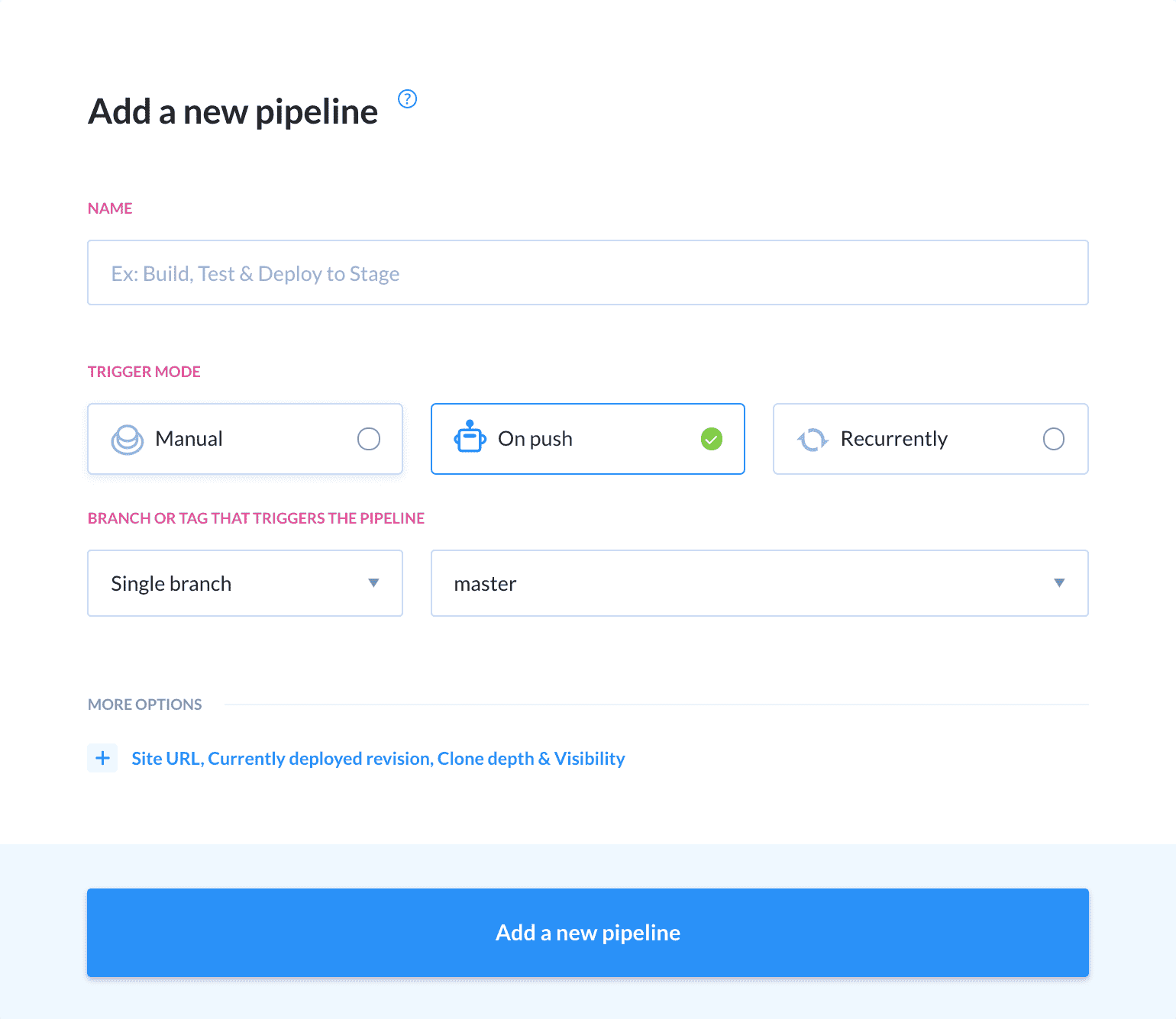 Creating Pipeline