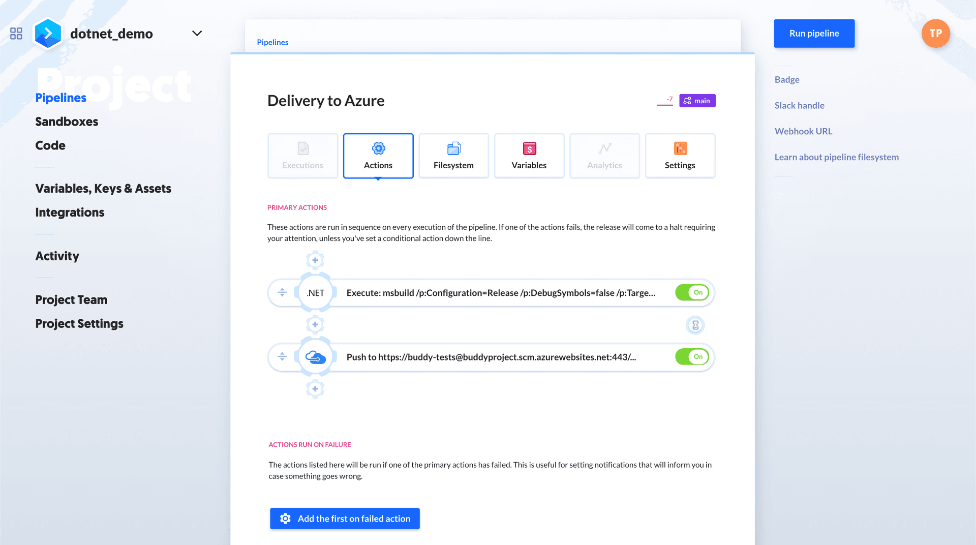 Pipeline overview