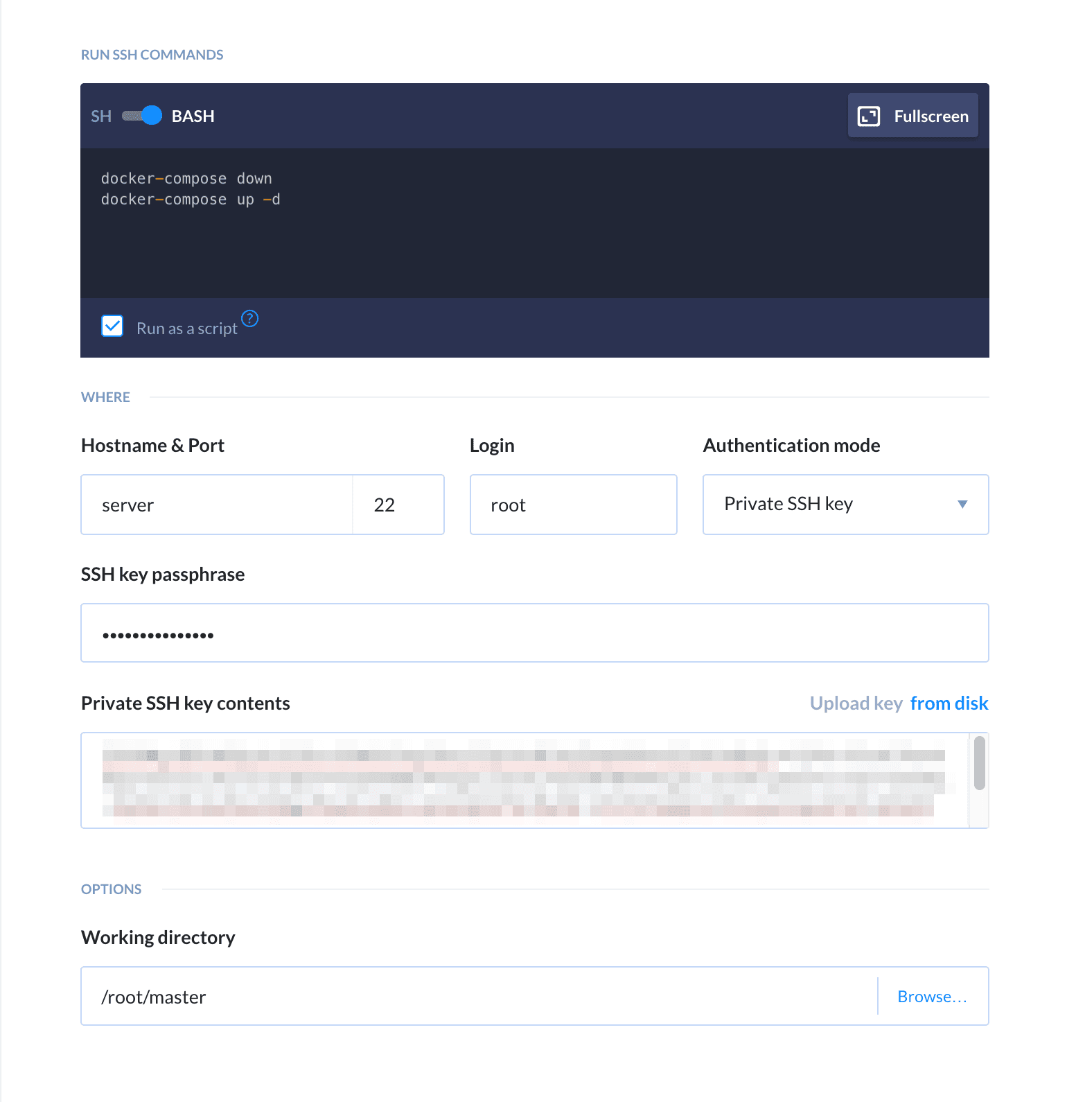 SSH configuration