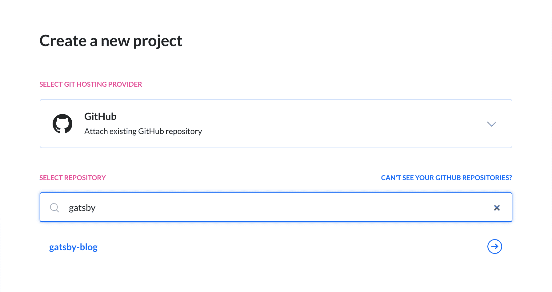 Adding new project to Buddy