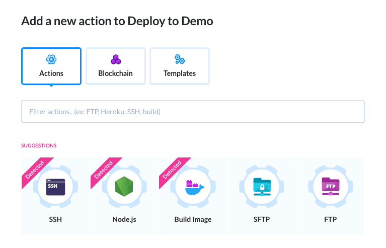 Suggested actions